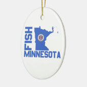 Lijst van staten van Minnesota Fish State Keramisch Ornament (Links)