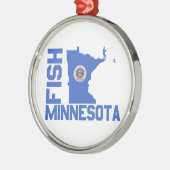 Lijst van staten van Minnesota Fish State Metalen Ornament (Links)
