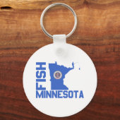 Lijst van staten van Minnesota Fish State Sleutelhanger (Voorkant)