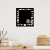 lijst van steen en sacharose1 poster (Keuken)