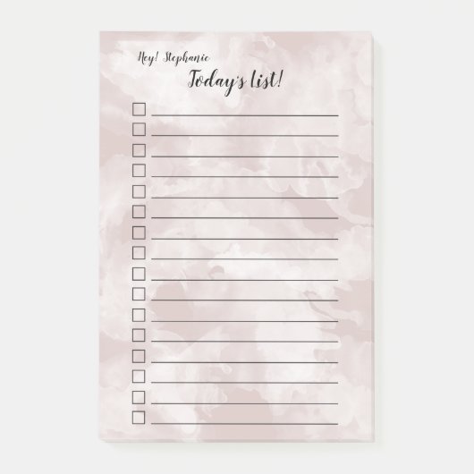 Lijst van vandaag Waterverf Splashes KIES KLEUR Post-it® Notes (Voorkant)