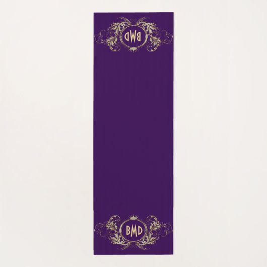 Lijst van zwarte en zwarte glittermeisjes yogamat (Achterkant)