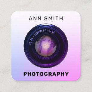 Lijst vierkant visitekaartje camera lens