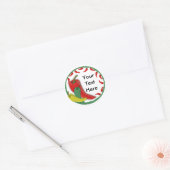 Lijst voor Chili Pepper Group Circle Ronde Sticker (Envelop)