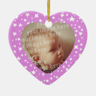 Lijst voor foto van hartvorm keramisch ornament