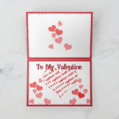 Lijst voor hartvorm feestdagen kaart (Binnen)