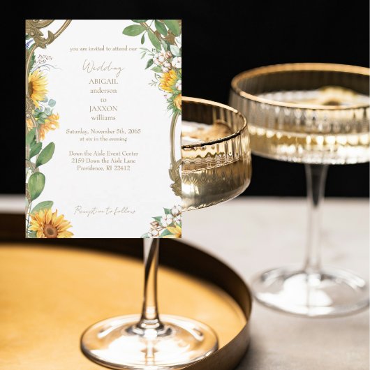  Lijst Zonnebloem bruiloft Kaart