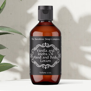  lijst Zwart Cosmetisch Label - 3.25 "x 2"
