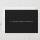Lijst, zwart en wit, geborsteld save the date (Achterkant)