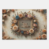 lijsten met bloemen - inpakpapier vel (Voorkant 2)