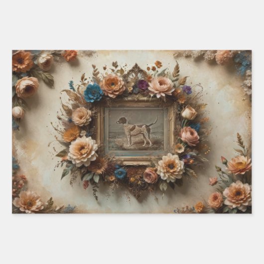  lijsten met bloemen - inpakpapier vel (Voorkant 2)