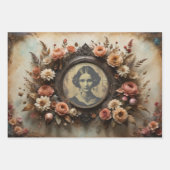 lijsten met bloemen - inpakpapier vel (Voorkant)