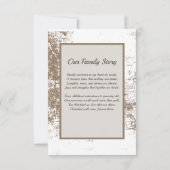   Lijsten - met familiegedicht Bedankkaart (Achterkant)