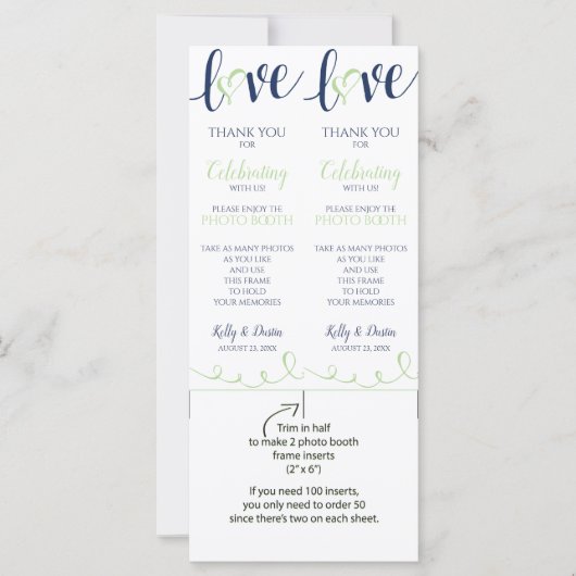 Lijsten voor het voor het weddenschap Foto Booth (Voorkant)