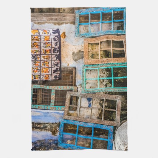 Lijsten voor kleurrijke vensters theedoek (Verticaal)