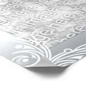 Lijsten voor uw foto-Poster Afbeelding Silver Poster (Hoek)