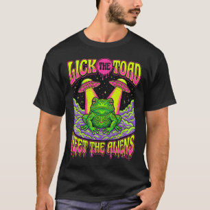 Lik De Pad Ontmoet De Buitenaardse Psychedelische T-shirt