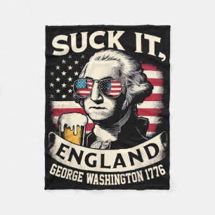 Lik Me Engeland Merica Vlag 4 Juli Patriottisch Fleece Deken