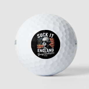 Lik Op Stuk Engeland 4 Juli George Washington 1776 Golfballen