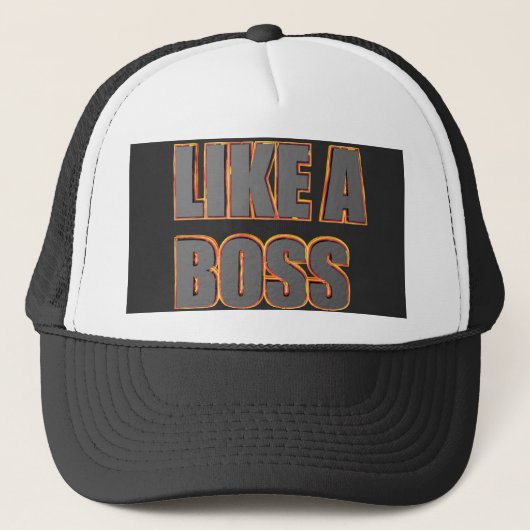 LIKE A BOSS Cap Trucker Pet (Voorkant)