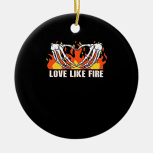 Like Classic - Skelet Handen Hart Keramisch Ornament