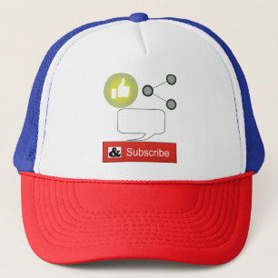 Like, deel, reageer en abonneer trucker pet