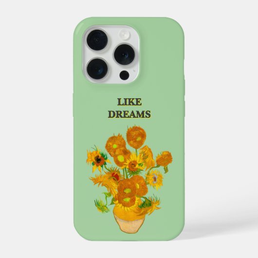 Like Dreams Van Gogh Sunflower Phone Case (Verso)