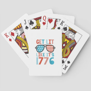 Like It's 1776 Funny 4th Of July Party 4th Te Pokerkaarten