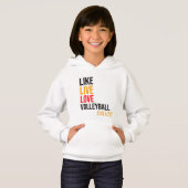 like,live,love volleyball,smile (Devant entier)