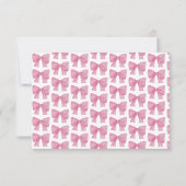 Like Royalty | Pink Bow Card Bedankkaart (Achterkant)