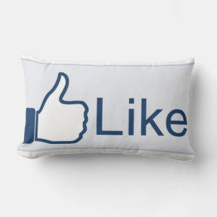 Like - Sike Button 2 zijdig kussen