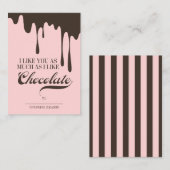 Like You & Chocolate Kind Classroom Valentijn 100p Notitiekaartje (Voorkant / Achterkant)