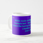 LikeABoss.fun Official Mug - BOSS MODE Edition (Devant gauche)