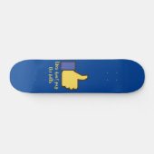 LIKES BETAALT DE BILLS social media pun NIET Skateboard (Horizontaal)