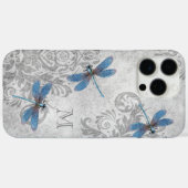 likkerij Grunge Damask met Monogram Case-Mate iPhone Case (Achterkant (horizontaal))
