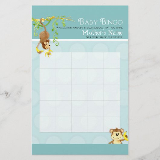Lil-aap, Baby Boy Shower Bingo in kramble Game (Voorkant)