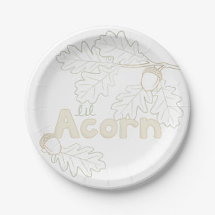 Lil Acorn - tak schetsen en letters Papieren Bordje