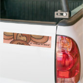 Lil' apen aan boord! Bumpersticker (Op Truck)