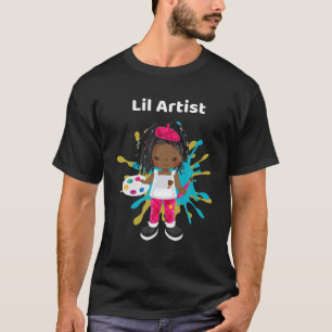 Lil Artist Black Girl die schildert T-shirt