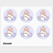 Lil Baseball Baby Boy Ronde Sticker (Vel)