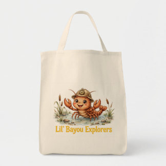 Lil' Bayou Explorers Kreeft Boodschappentas Tote Bag