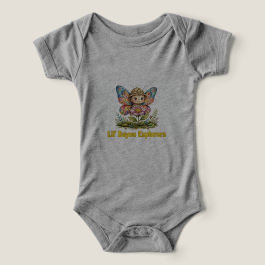 Lil' Bayou Explorers Papillon Bébé Une Pièce (Design Recto)