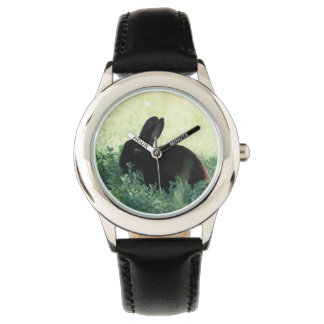 Lil Black Bunny Horloge