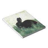 Lil Black Bunny Notitieblok (Schuin)