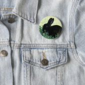 Lil Black Bunny Ronde Button 5,7 Cm (In situ)