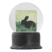 Lil Black Bunny Sneeuwbol (Achterkant)