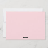 Li'l Blonde Princess Royal Birthday Invitation Kaart (Achterkant)