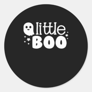Lil Boo Halloween Vintage Stijl Ronde Sticker