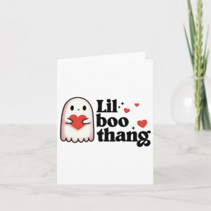 Lil Boo Thang Valentijn Schattige Harten Geest Val Kaart