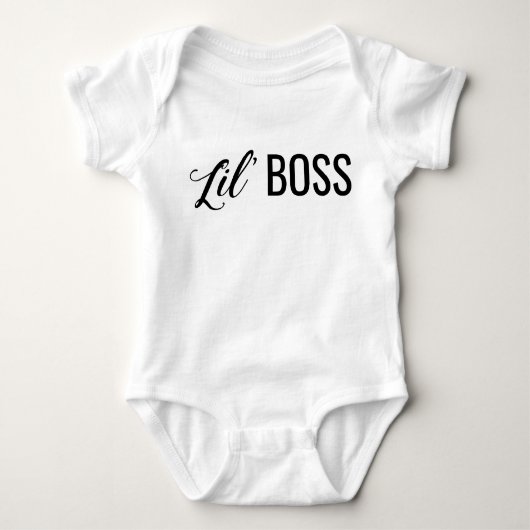 Lil' Boss Jersey Bodysuit (Voorkant)